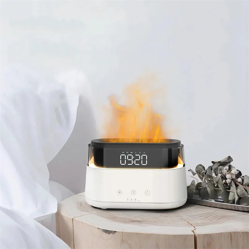 Certified Portable Ultrasonic Aroma Diffuser with Smart Alarm Clock Cool Mist & Fragrance for Home Bedroom-CE ROHS